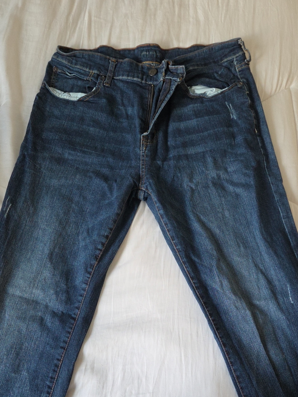 Aeropostle Men's Dark Blue Slim Fit Jeans 34x32